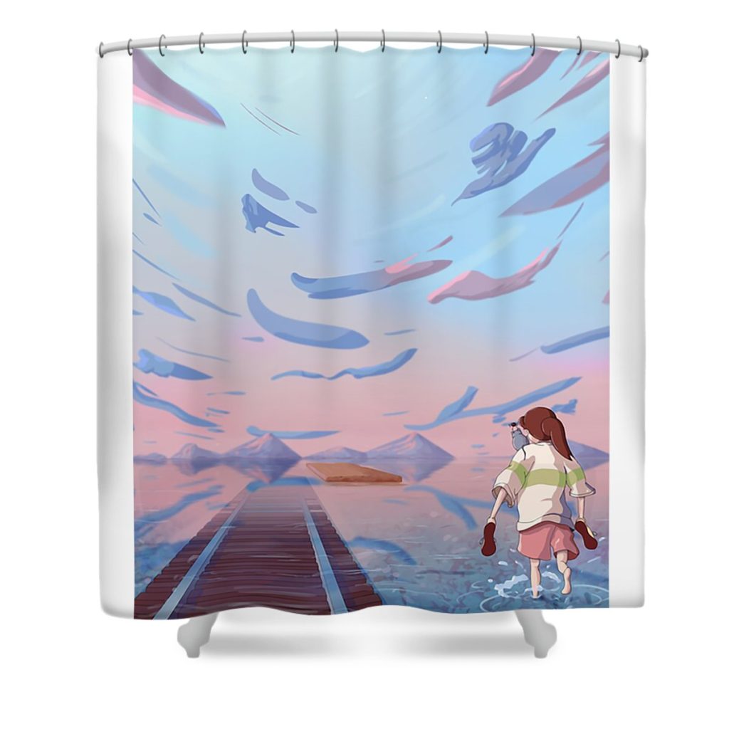 chihiro fantasy jessica schong transparent - Anime Shower Curtain Shop