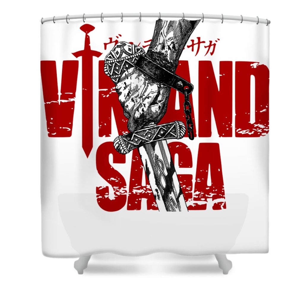 classic viking vinland saga anime gifts for fans lotus leafal transparent - Anime Shower Curtain Shop