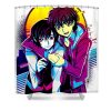 code geass retro art lelouch and suzaku anime art transparent - Anime Shower Curtain Shop