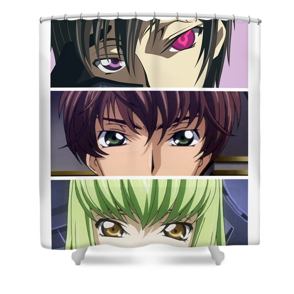 code geassn anime eyes art characters anime art transparent - Anime Shower Curtain Shop