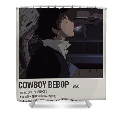 cowboy bebop minimalist poster amy grant - Anime Shower Curtain Shop