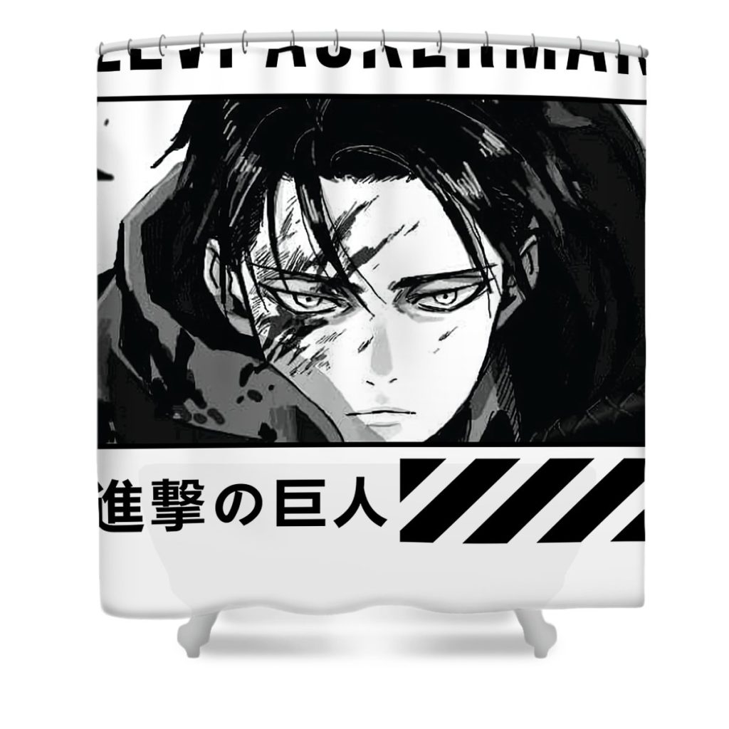 creme attack on titan shingeki anime eren print lotus leafal transparent - Anime Shower Curtain Shop