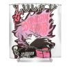 danganronpa 2 ultimate lucky nagito komaeda pink kimberly jones - Anime Shower Curtain Shop