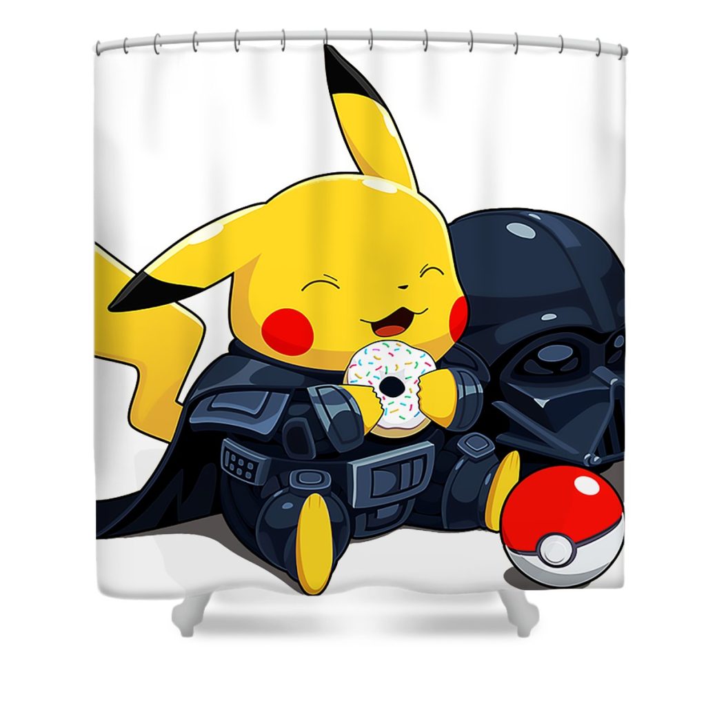 dark side from pikachu hhadikin lucu transparent - Anime Shower Curtain Shop