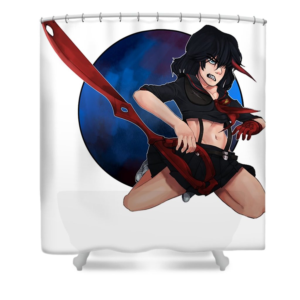 day gift for kill anime la kill manga funny fans anime chipi transparent - Anime Shower Curtain Shop