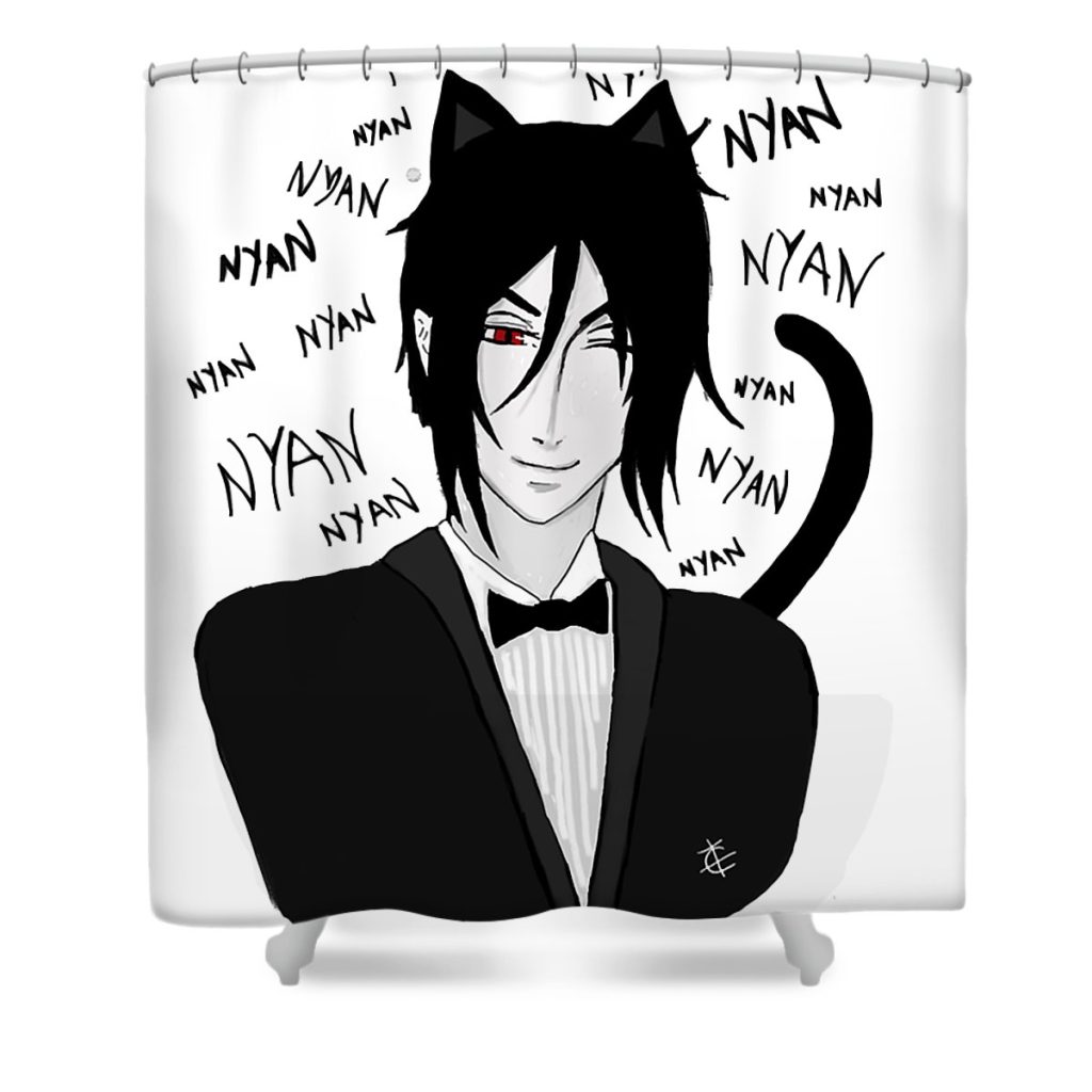 day gift for manga shinigami anime gifts music fans anime chipi transparent - Anime Shower Curtain Shop