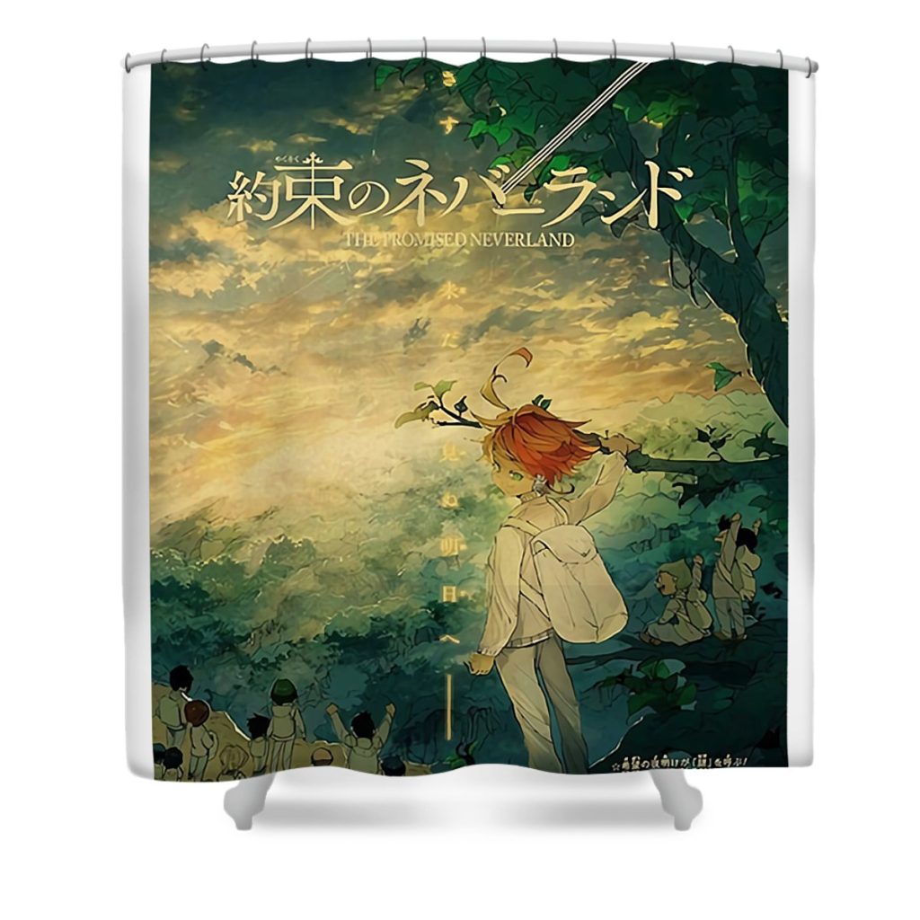 day gifts for comic the promised manga neverland funny graphic gift mizorey tee transparent - Anime Shower Curtain Shop