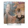 dbz rick and morty dakota strom - Anime Shower Curtain Shop