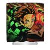 demon slayer luis navarro - Anime Shower Curtain Shop