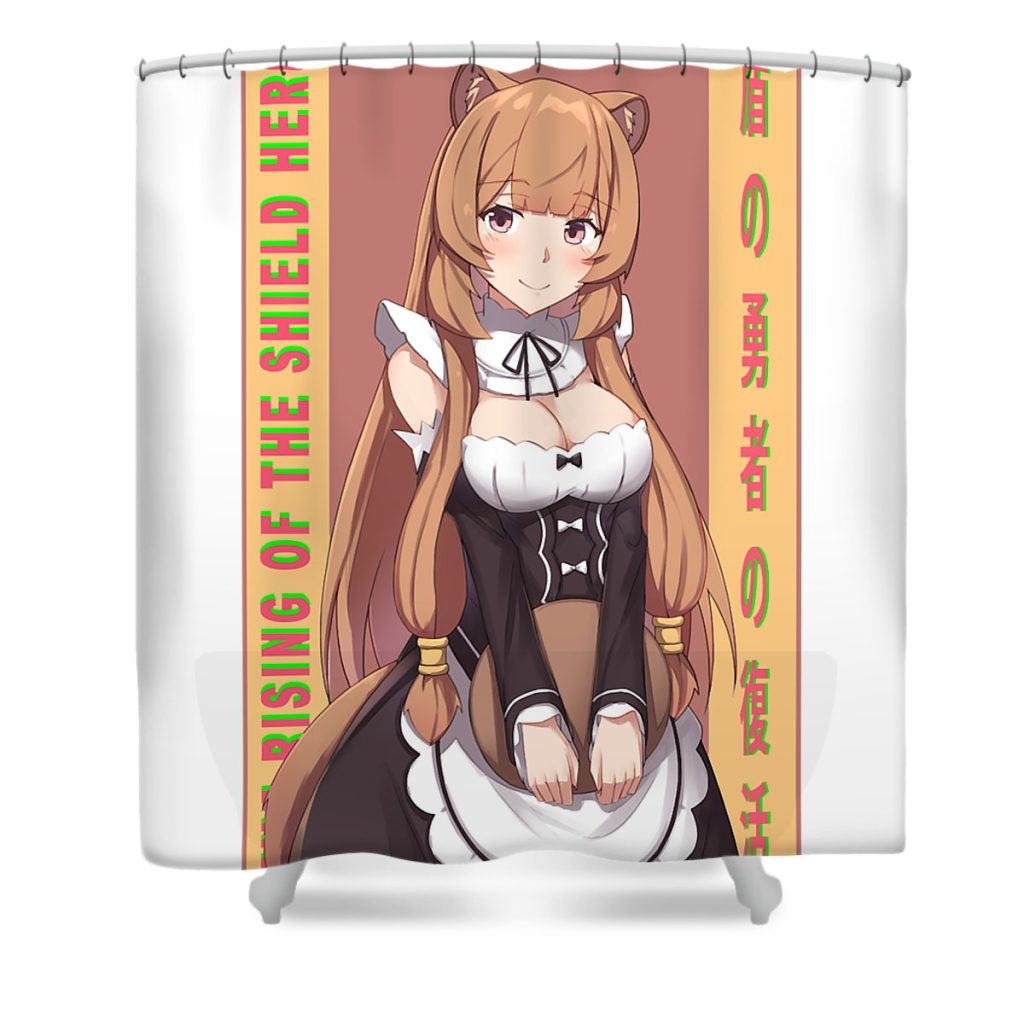 design raphtalia the rising of the shield hero fantasy anime for men women lotus leafal transparent - Anime Shower Curtain Shop