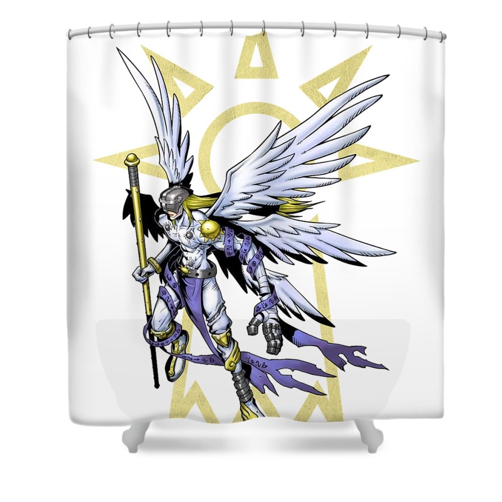 digimon adventure angemon anime art anime art transparent - Anime Shower Curtain Shop