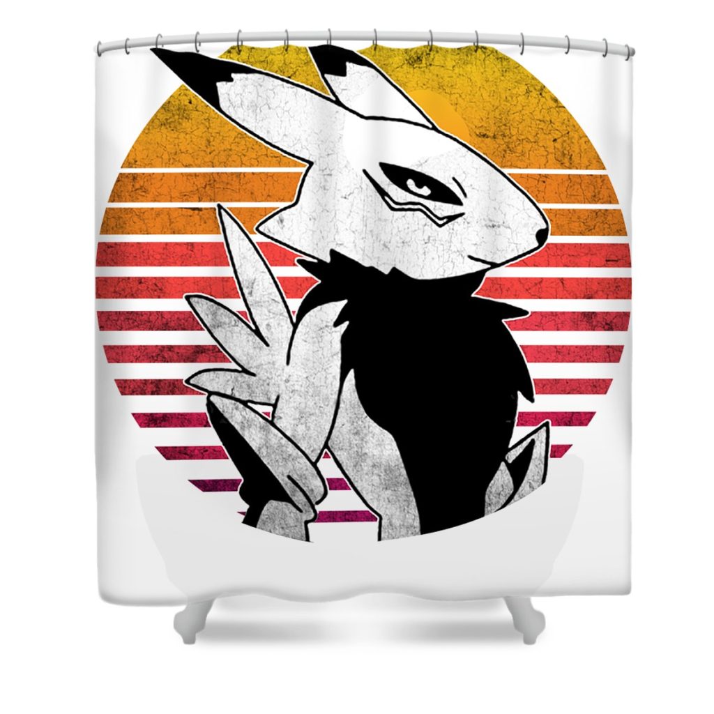 digimon adventure monster art anime retro art anime art transparent - Anime Shower Curtain Shop