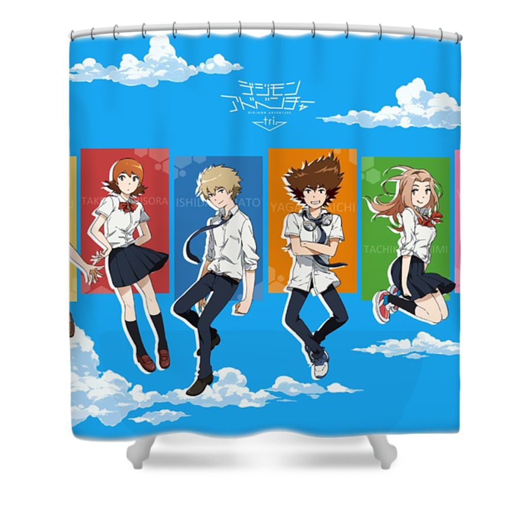 digimon digivice anime radit tia transparent - Anime Shower Curtain Shop