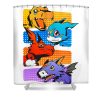 digit allies digimon ricardo e julian transparent - Anime Shower Curtain Shop