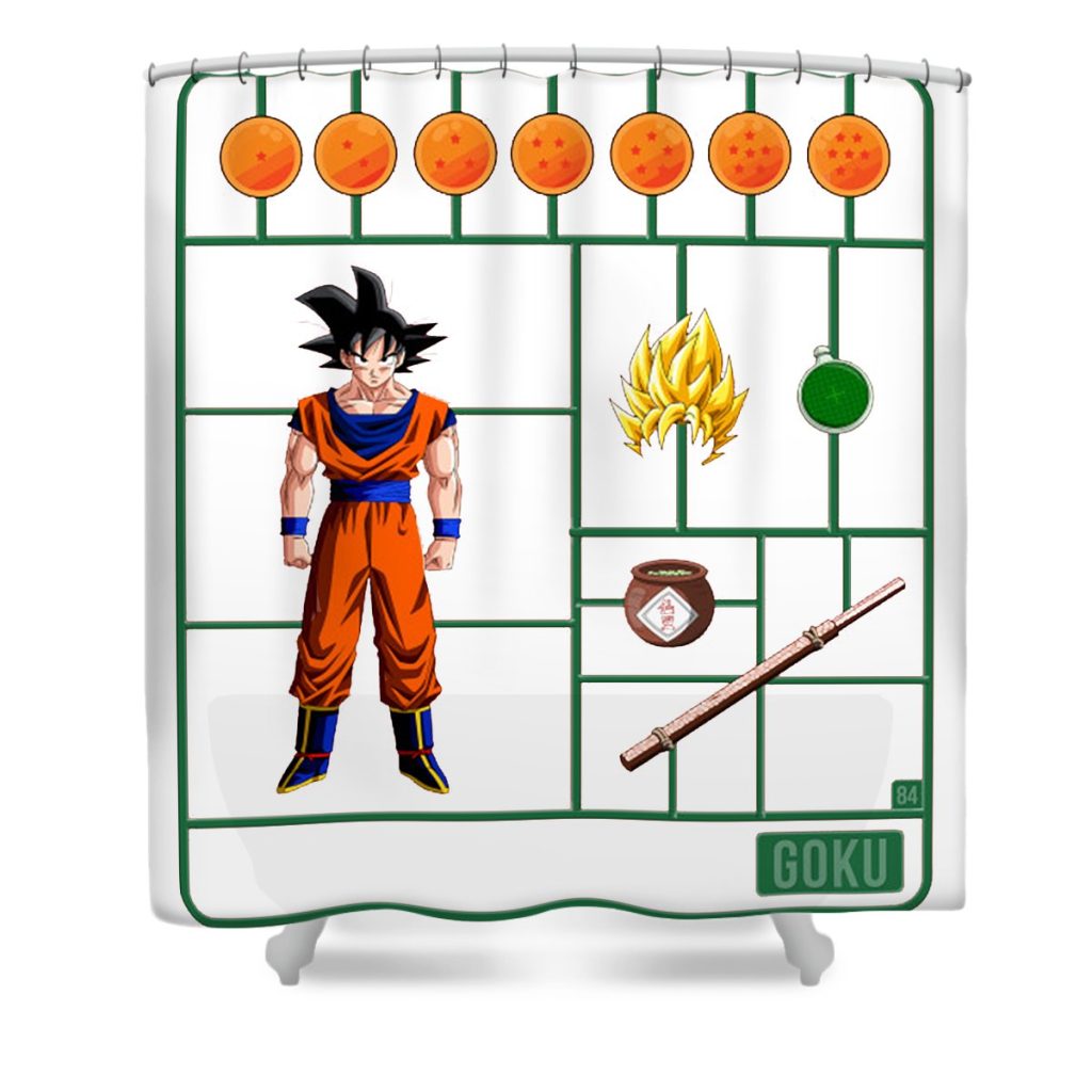 dragon ball z air fix model kit angelita m heffernan transparent - Anime Shower Curtain Shop