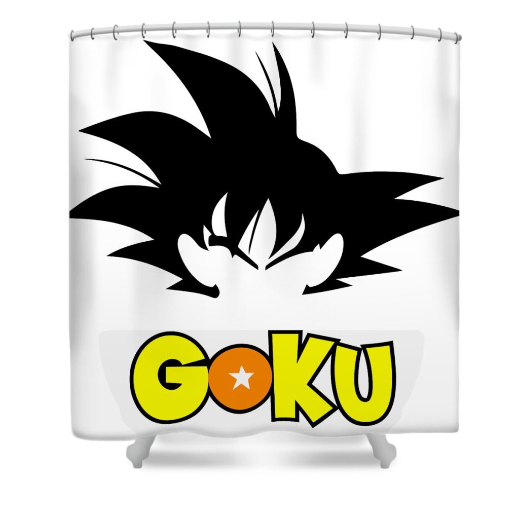 dragon ball z goku outline angelita m heffernan transparent - Anime Shower Curtain Shop