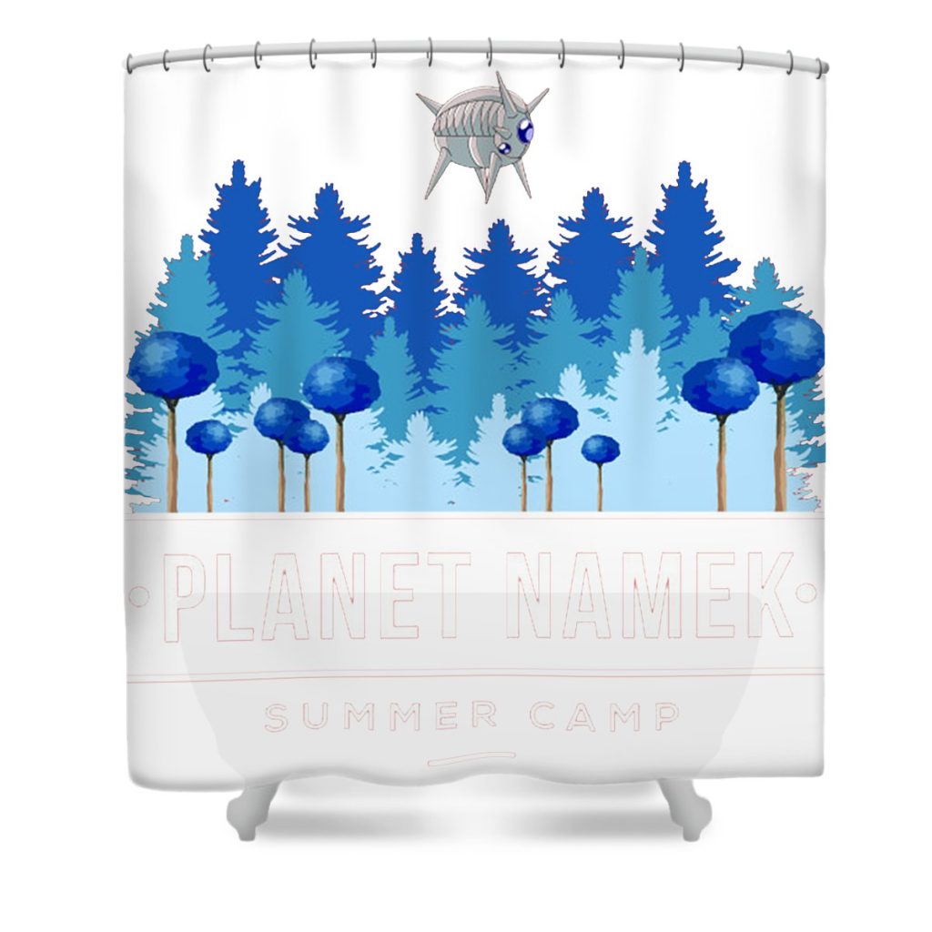 dragon ball z planet namek summer camp joann d myers transparent - Anime Shower Curtain Shop