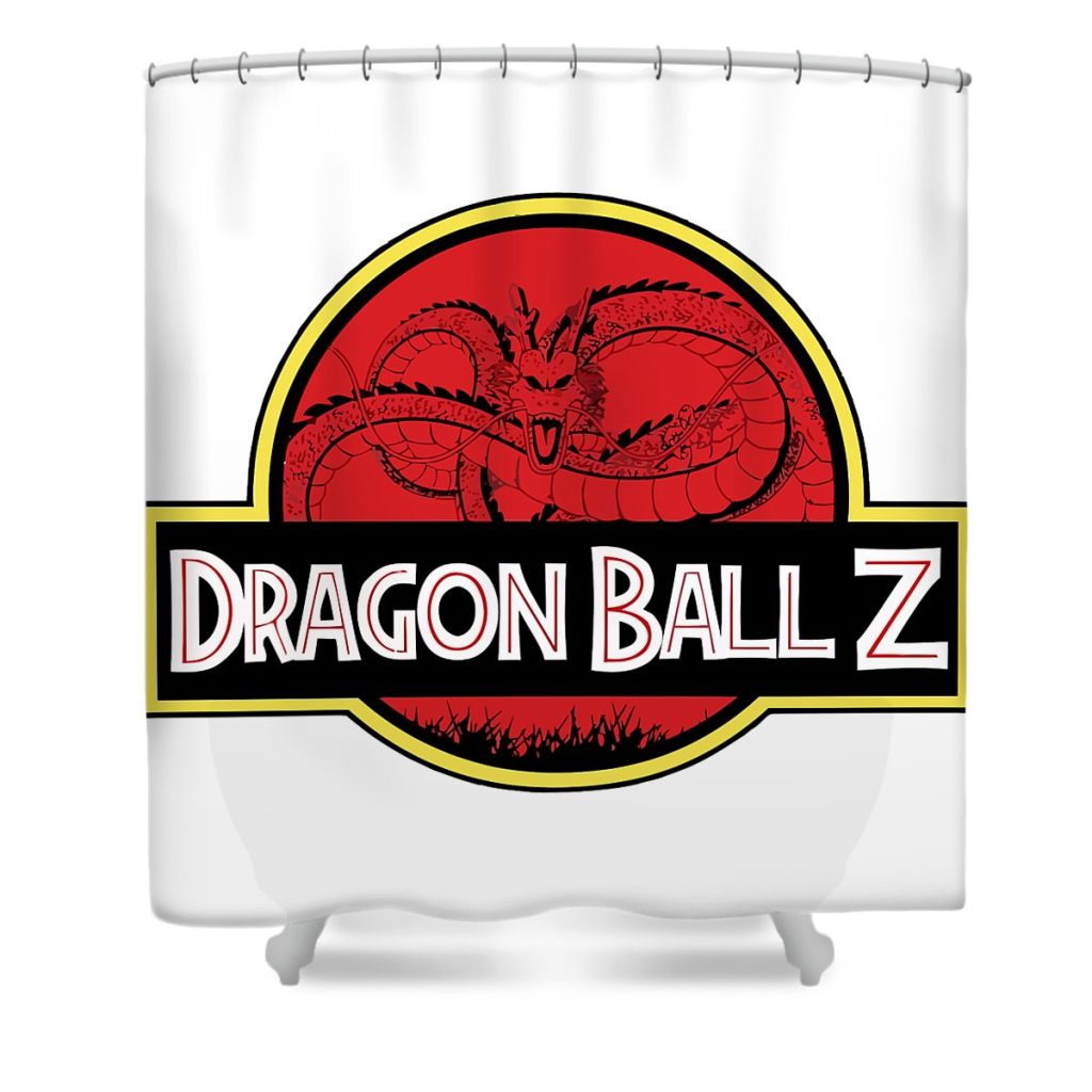 dragon ball z shenron jurassic park mix kathleen d pettie transparent - Anime Shower Curtain Shop