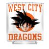 dragon ball z west city dragons angelita m heffernan transparent - Anime Shower Curtain Shop