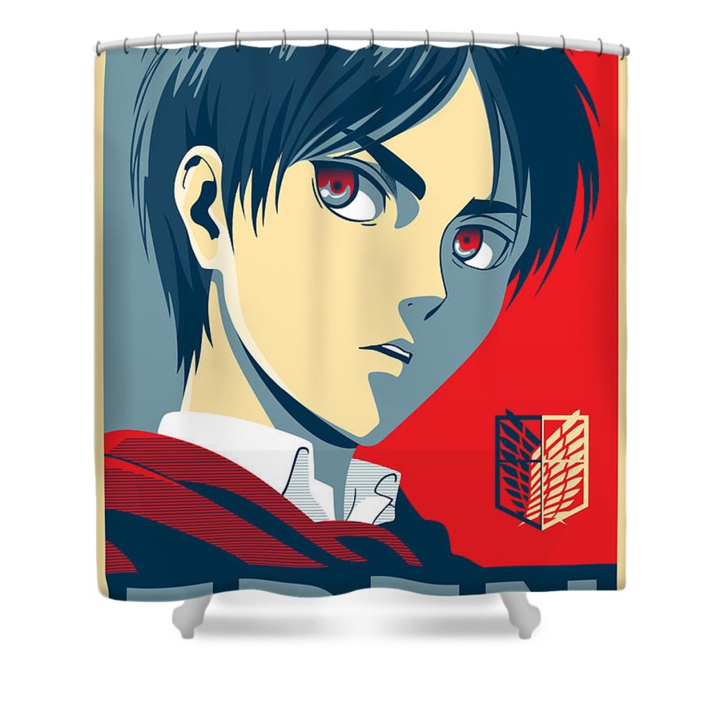 eren gabriella alves - Anime Shower Curtain Shop