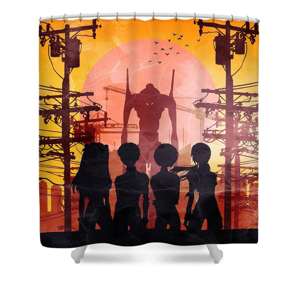 evangelion roma timbreza - Anime Shower Curtain Shop