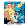 experience blackstar graffiti vintage ezone prints transparent - Anime Shower Curtain Shop