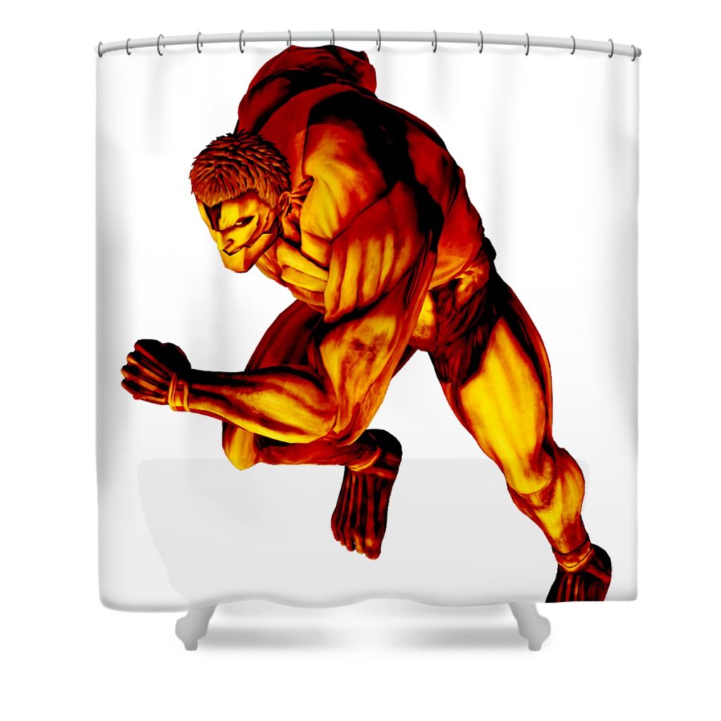 film attack on titan otaku shadow monster lotus leafal transparent - Anime Shower Curtain Shop