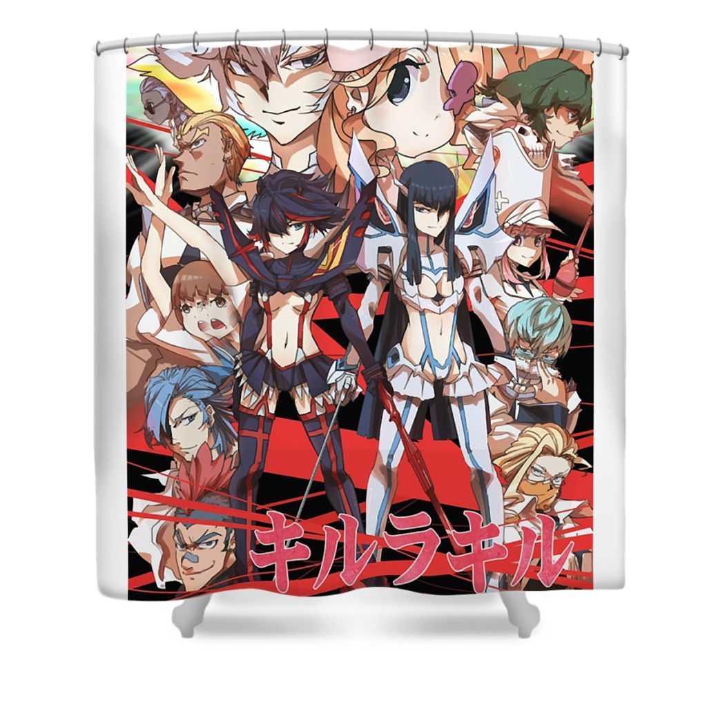 for men women kill anime la kill manga awesome for music fan anime chipi transparent - Anime Shower Curtain Shop