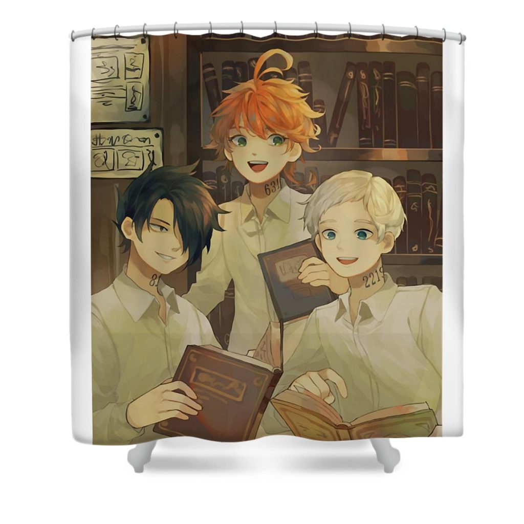 for mens womens japan the manga promised neverland anime gifts for birthday mizorey tee transparent - Anime Shower Curtain Shop