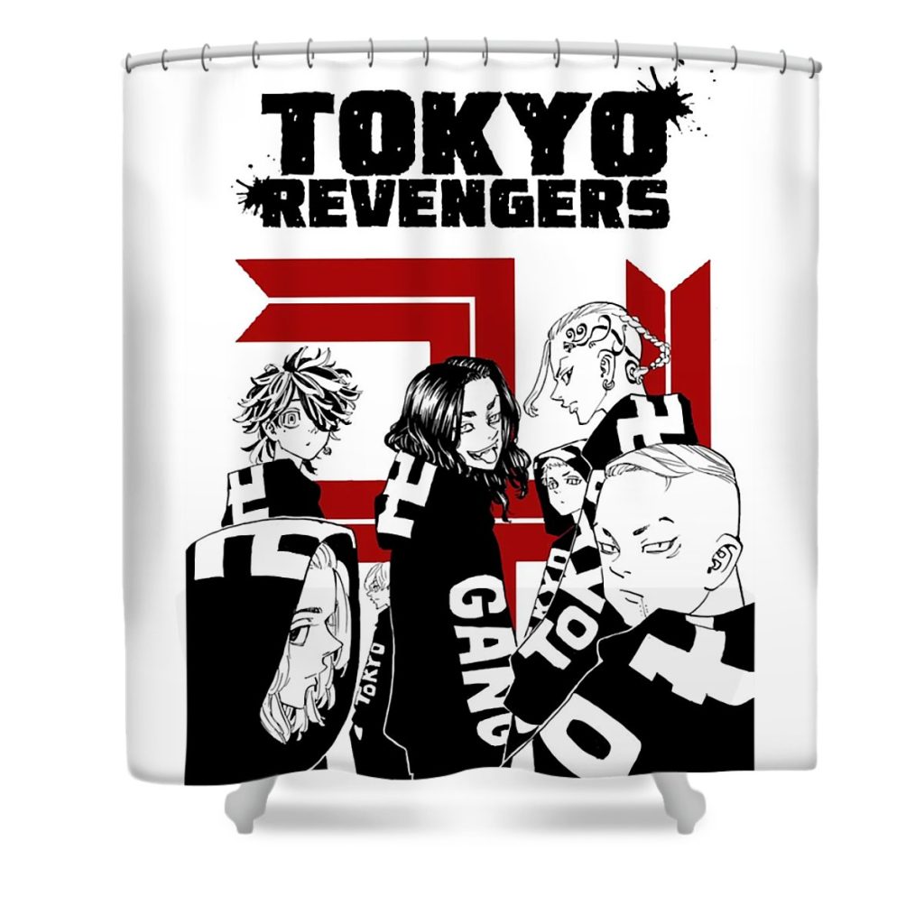 for mens womens takemichi chipi manga hanagaki awesome for movie fans mizorey tee transparent - Anime Shower Curtain Shop