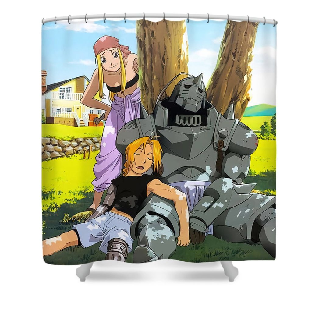 fullmetal alchemist poster sioux islean nature edwards walker - Anime Shower Curtain Shop