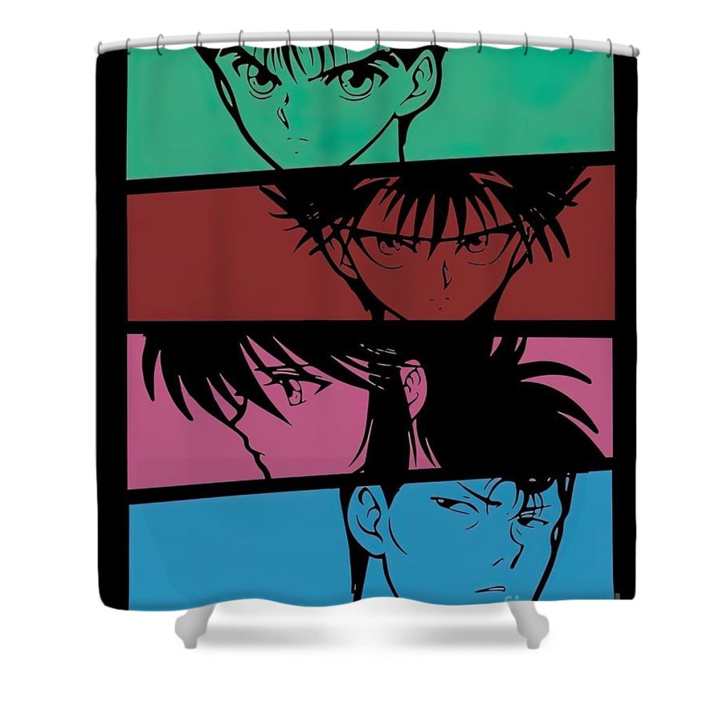 funny design yuyu hakusho manga anime main jacob price - Anime Shower Curtain Shop