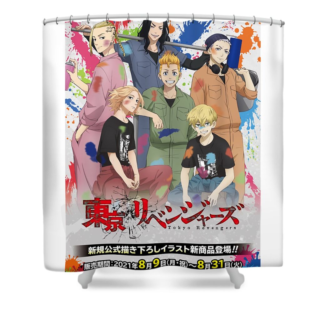 funny gifts for takemichi movies hanagaki gift for fan mizorey tee transparent - Anime Shower Curtain Shop