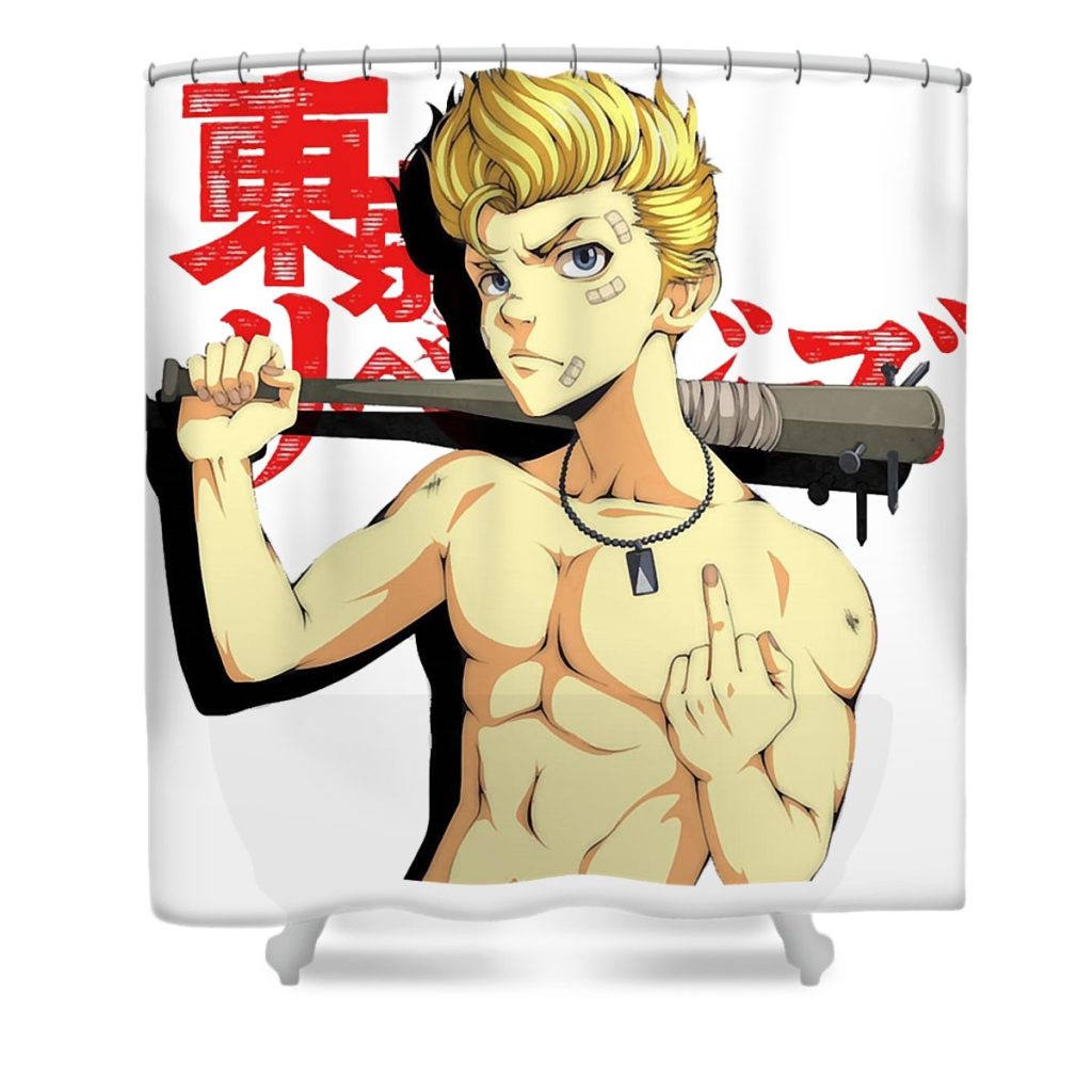 funny gifts for takemichi movies hanagaki gift for fans mizorey tee transparent - Anime Shower Curtain Shop