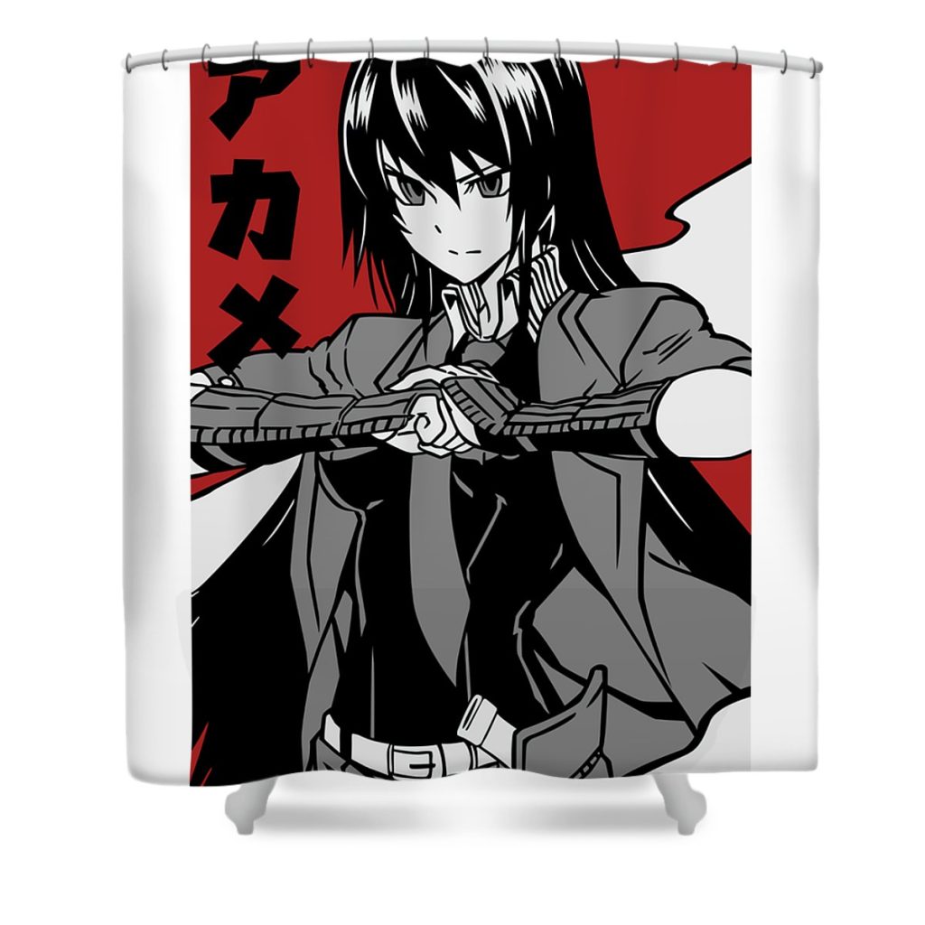 funny man akame manga ga kill anime love you fans anime chipi transparent - Anime Shower Curtain Shop