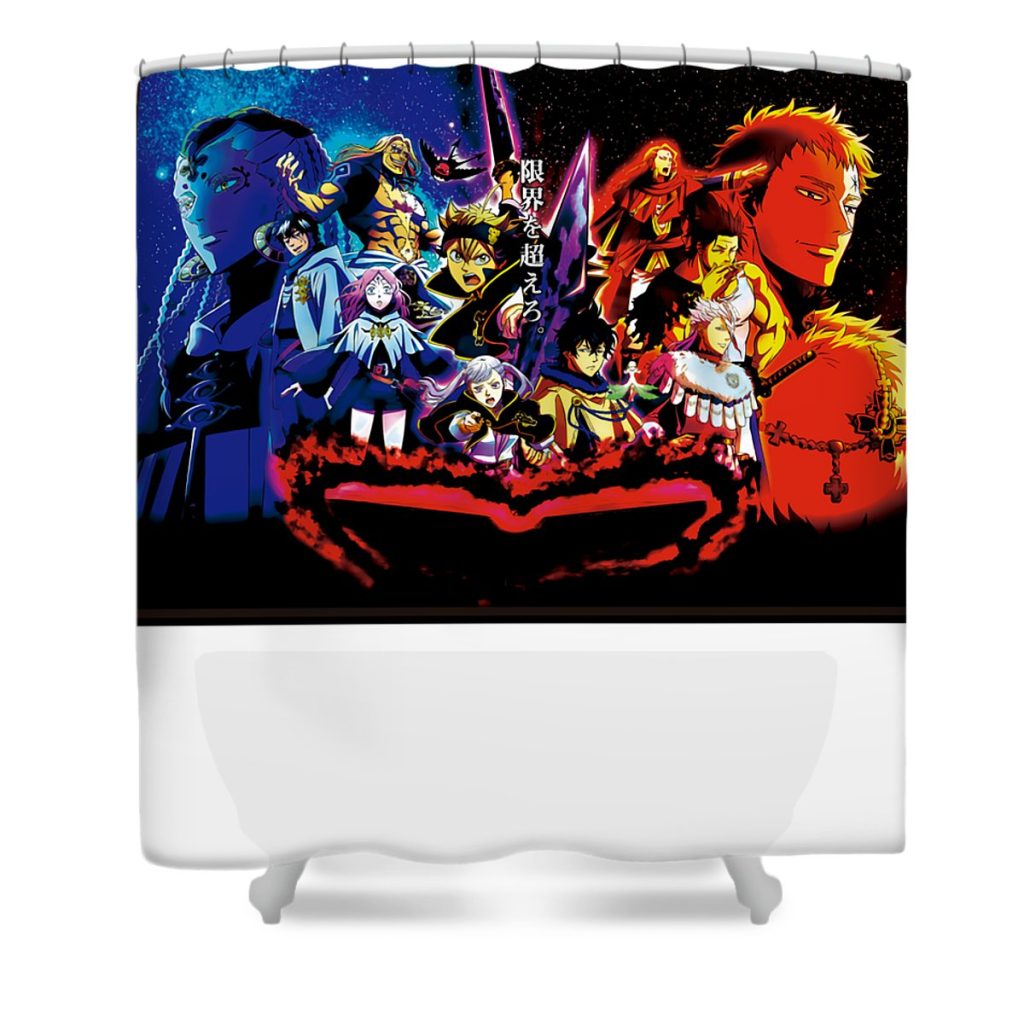 funny man black clover heroes movie for child transparent - Anime Shower Curtain Shop