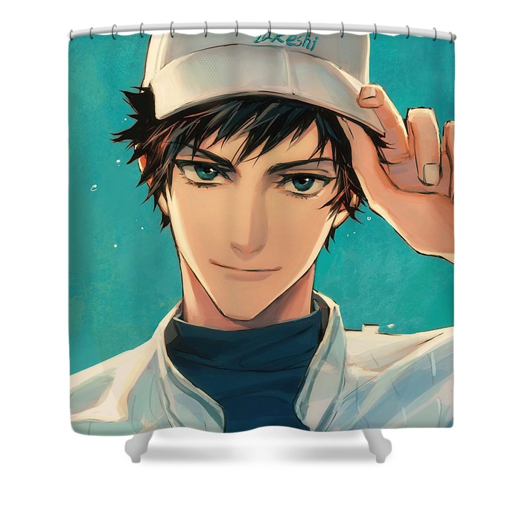 funny men anime tv hitman series reborn gift music fans anime chipi transparent - Anime Shower Curtain Shop