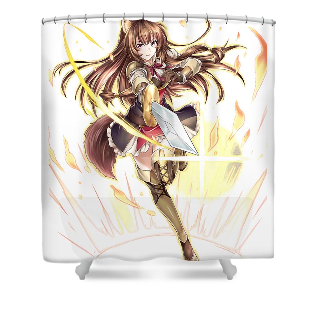 funny raphtalia the rising of the shield hero anime gifts manga lotus leafal transparent - Anime Shower Curtain Shop