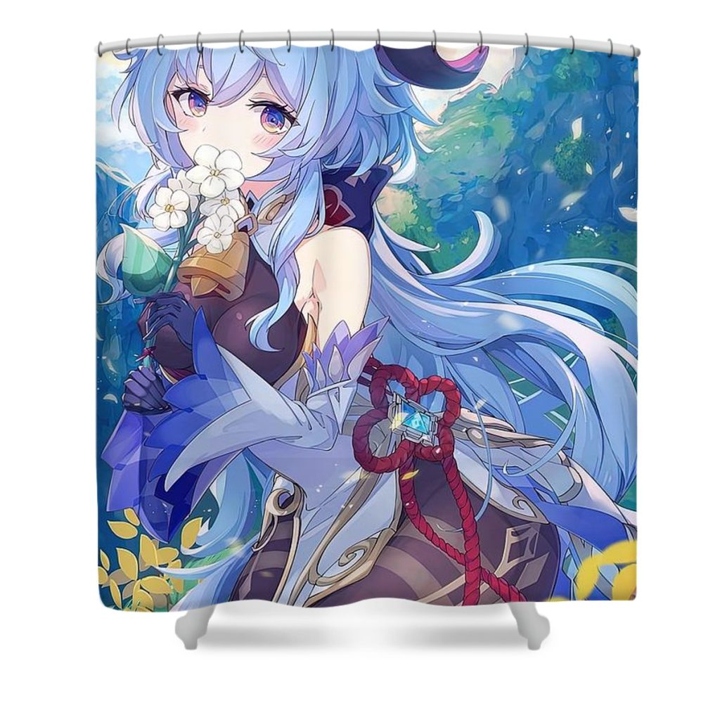 ganyu genshin impact parker jasmine - Anime Shower Curtain Shop