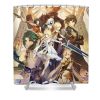 genshin anime impact manda evalina - Anime Shower Curtain Shop