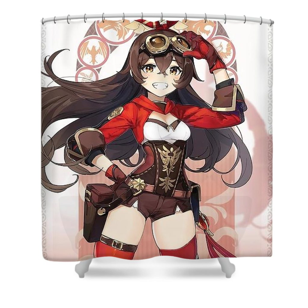 genshin impact amber mary ian - Anime Shower Curtain Shop