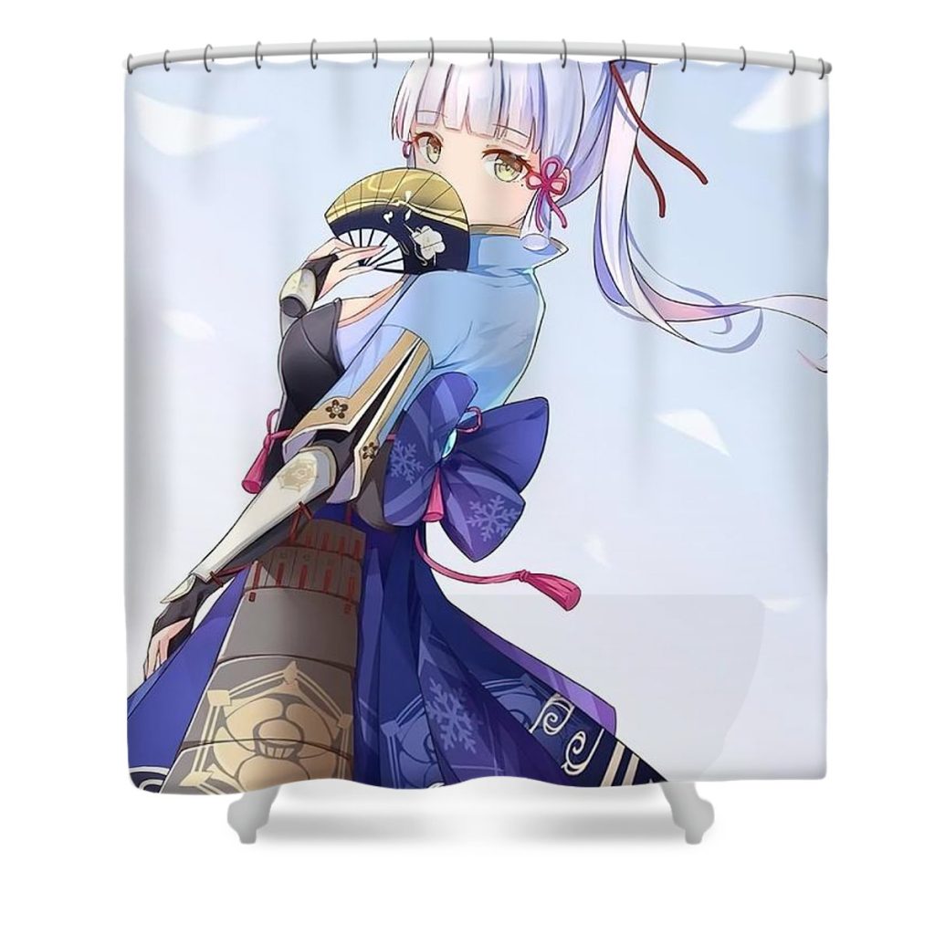 genshin impact ayaka art design mary ian - Anime Shower Curtain Shop