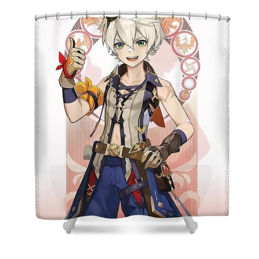 genshin impact bennett mary ian - Anime Shower Curtain Shop