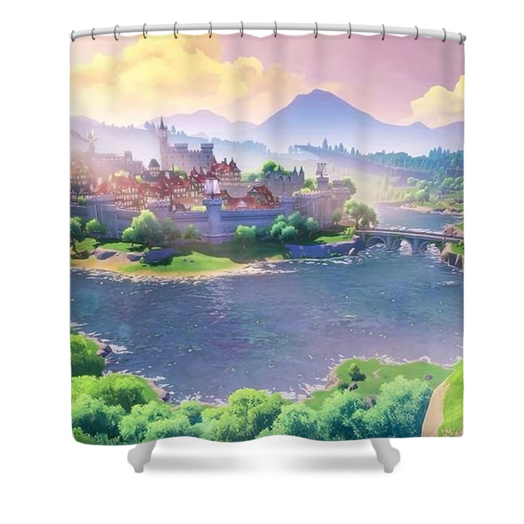 genshin impact landscape thompson murphy - Anime Shower Curtain Shop