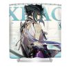 genshin impact xiao birthday official artwork matilda mark - Anime Shower Curtain Shop