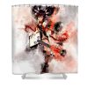 genshin impact xinyan watercolor matilda mark - Anime Shower Curtain Shop