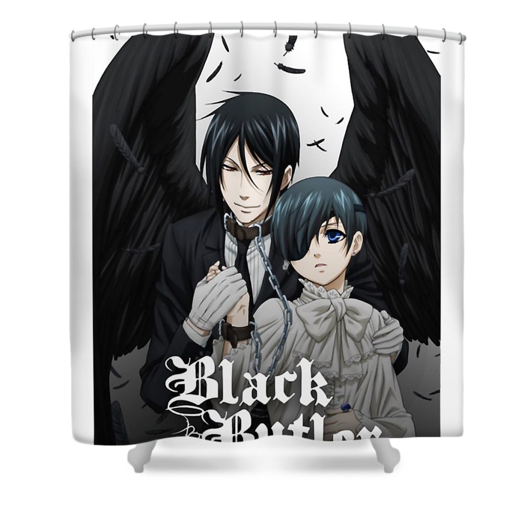 gift for men japanese shinigami folklore awesome for movie fan anime chipi transparent - Anime Shower Curtain Shop