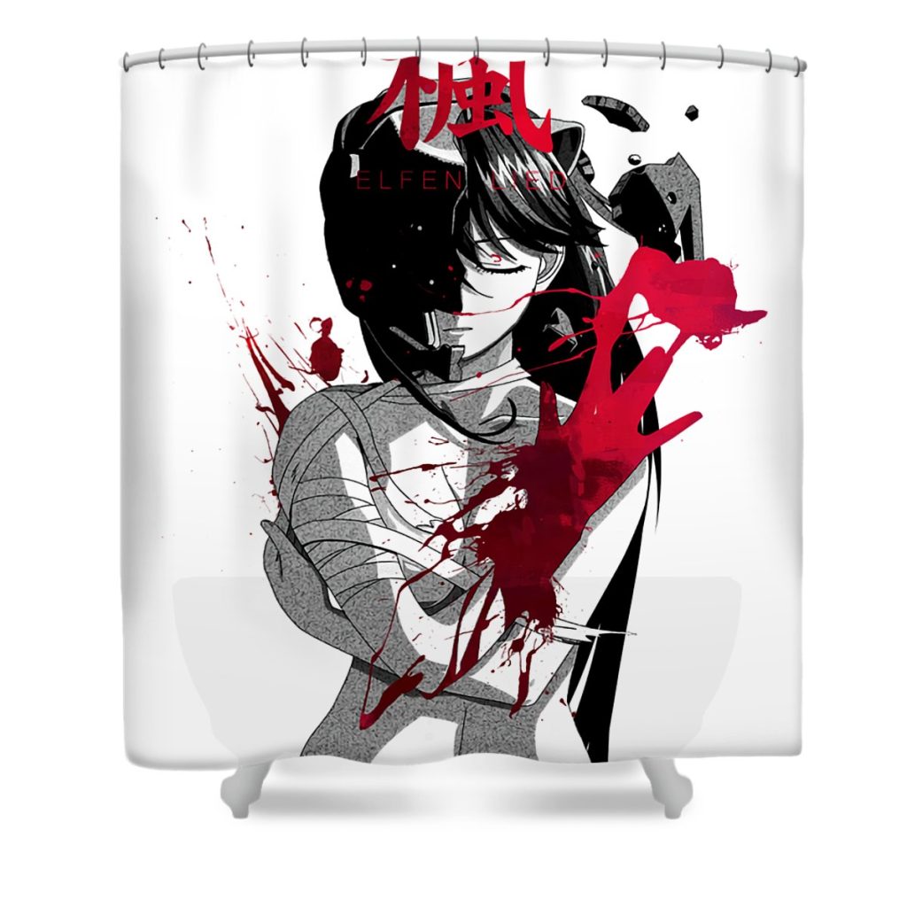 gifts for men elfen manga anime lied graphic for fan mizorey tee transparent - Anime Shower Curtain Shop