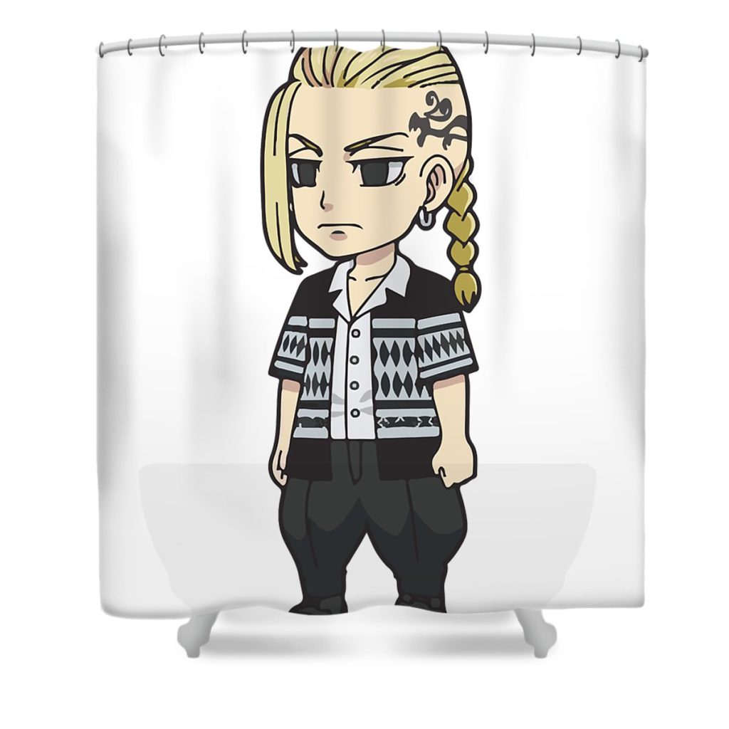 gifts for women takemichi chipi manga hanagaki graphic for fans mizorey tee transparent - Anime Shower Curtain Shop