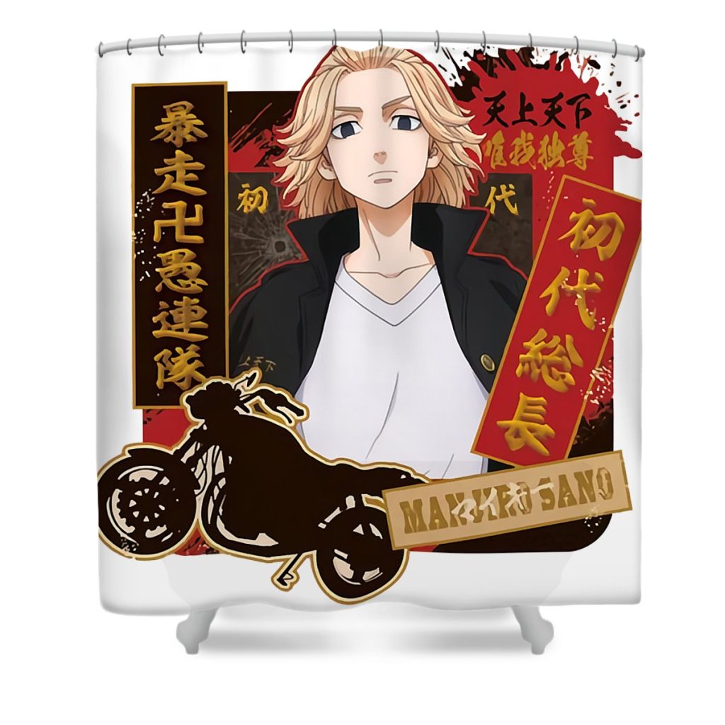 gifts idea takemichi movies hanagaki gift for birthday mizorey tee transparent - Anime Shower Curtain Shop